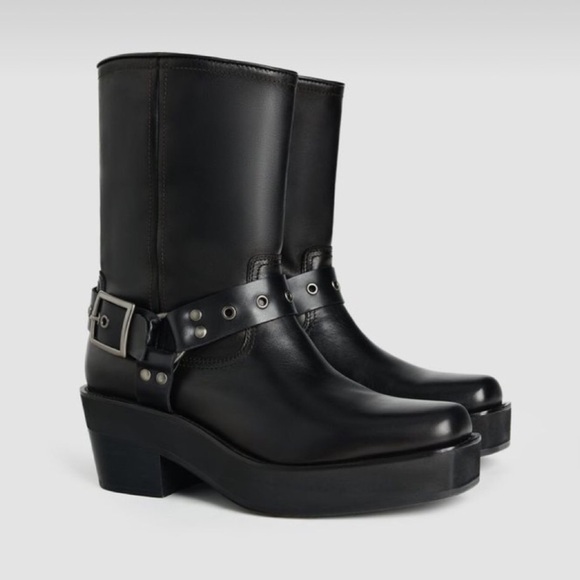 Zara x Steven Meisel Biker Boots